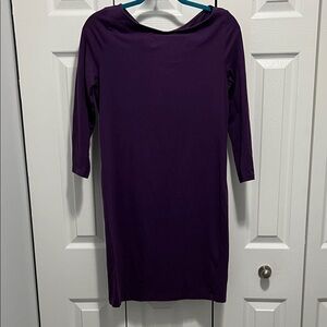 H&M Deep Purple 3/4 Sleeve Dress
